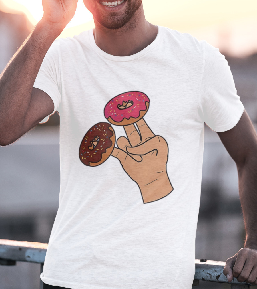 2 In The Pink 1 In The Stink Donut Fingers T-Shirt