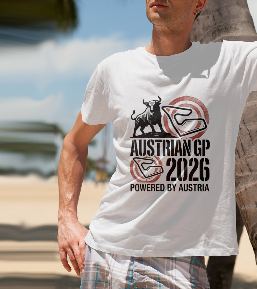 Austrian GP 2026 Powered By Austria Charging Bull Racing Circuit T-Shirt
