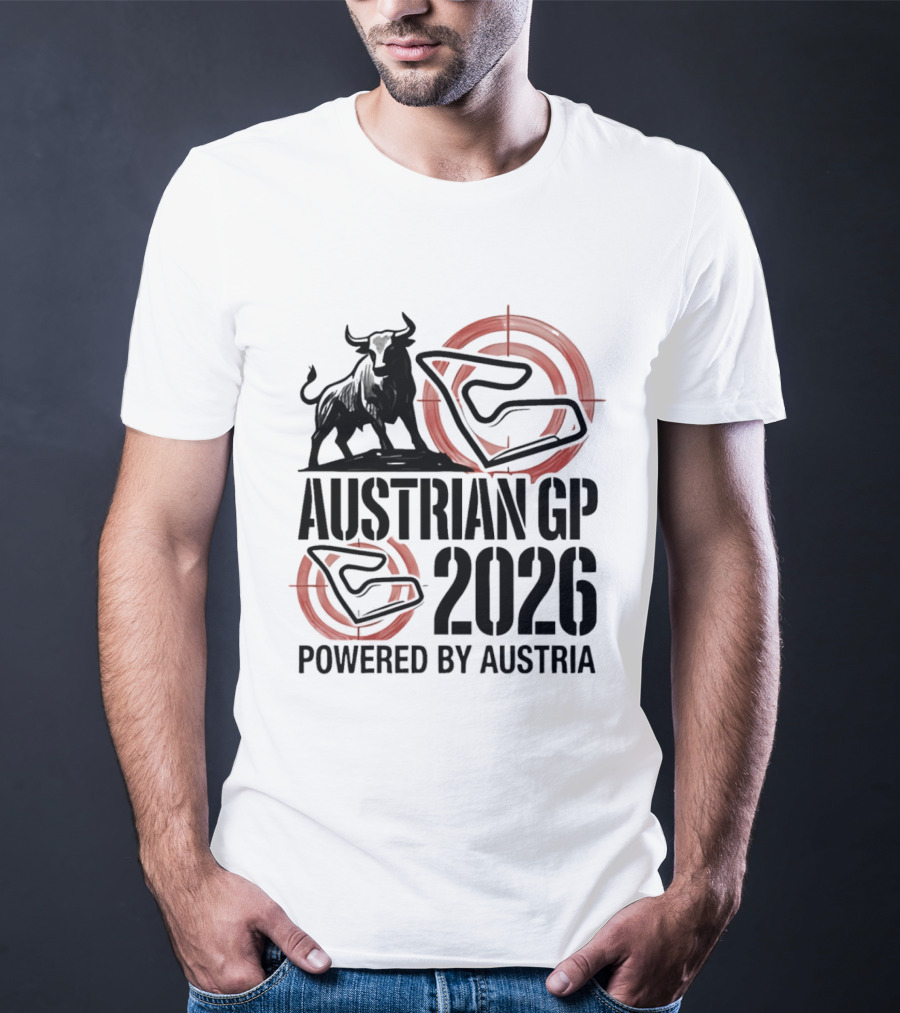 Austrian GP 2026 Powered By Austria Charging Bull Racing Circuit T-Shirt