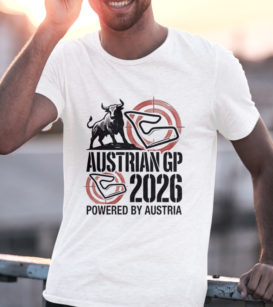 Austrian GP 2026 Powered By Austria Charging Bull Racing Circuit T-Shirt