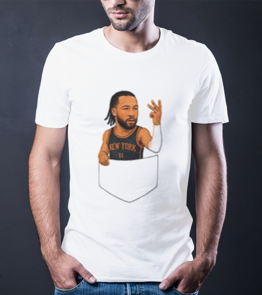 Jalen Brunson New York Knicks NBA Pocket T-Shirt