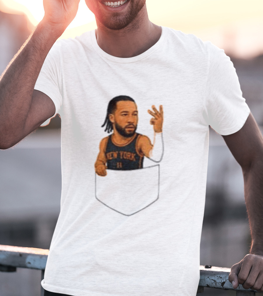 Jalen Brunson New York Knicks NBA Pocket T-Shirt