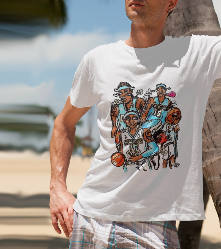 Carmelo Anthony Denver Nuggets NBA Basketball Player Iconic Moments T-Shirt