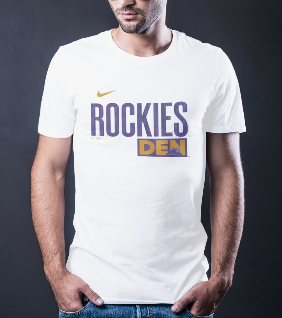 Colorado Rockies 2025 City Connect Rockies Nike DEN Wordmark T-Shirt