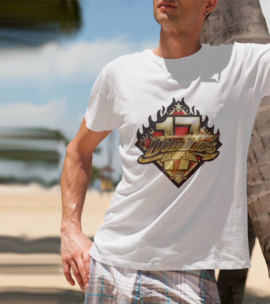 Diablos Rojos Del Mexico 17 Campeon LMB Serie Del Rey 2024 T-Shirt