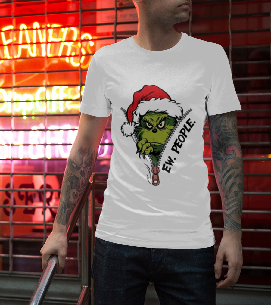 Ew People Grinch Christmas 2025 Holiday Humor T-Shirt