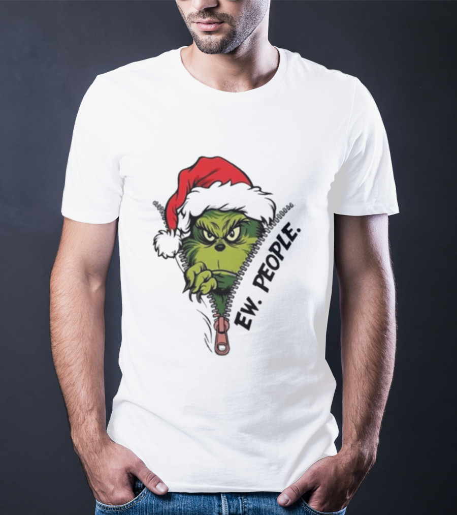 Ew People Grinch Christmas 2025 Holiday Humor T-Shirt