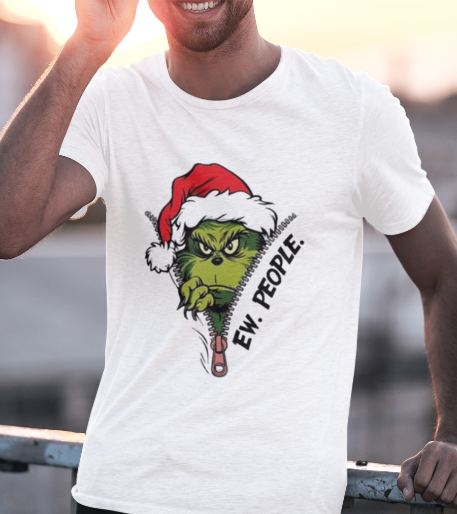 Ew People Grinch Christmas 2025 Holiday Humor T-Shirt