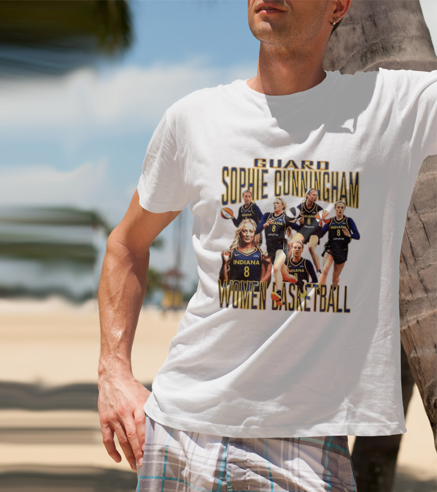 Guard Sophie Cunningham Indiana Fever Women Basketball Player 8 T-Shirt