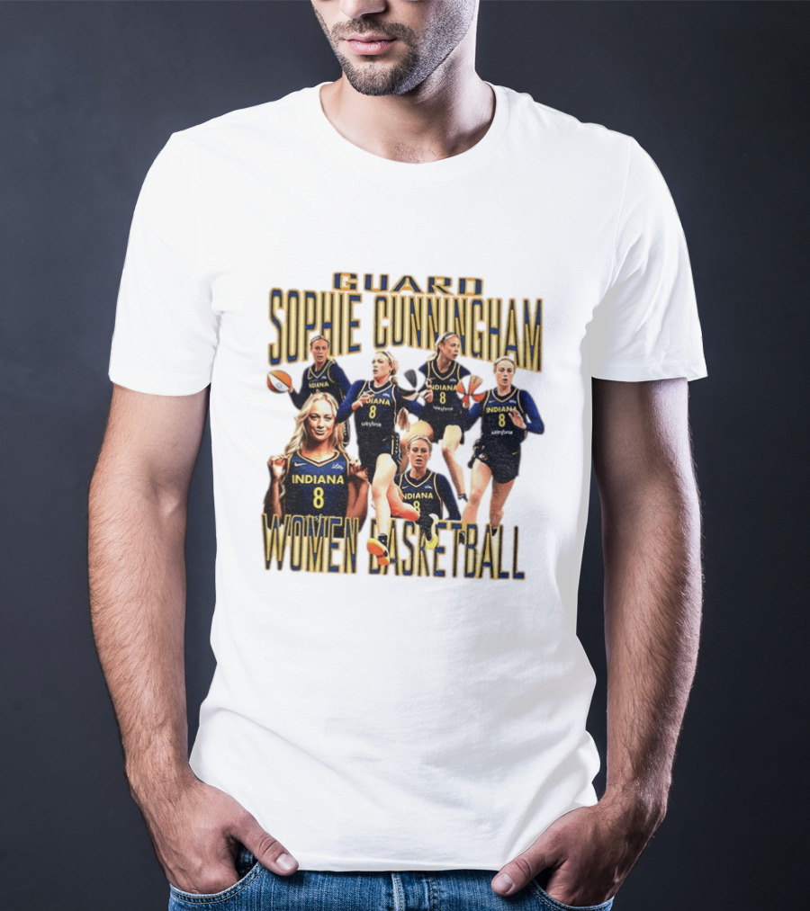 Guard Sophie Cunningham Indiana Fever Women Basketball Player 8 T-Shirt