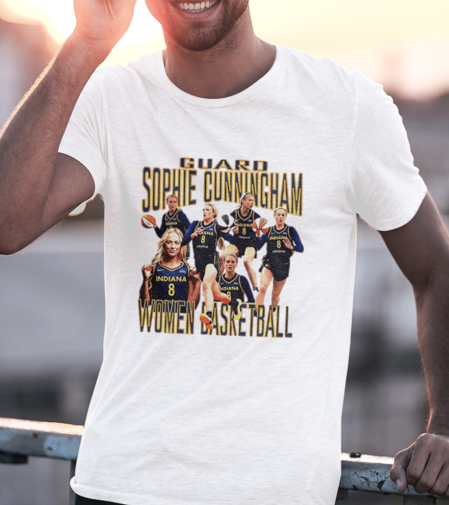 Guard Sophie Cunningham Indiana Fever Women Basketball Player 8 T-Shirt