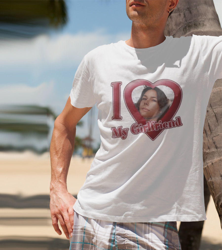 I Heart My Girlfriend Gigi Perez Photo Inside Heart T-Shirt