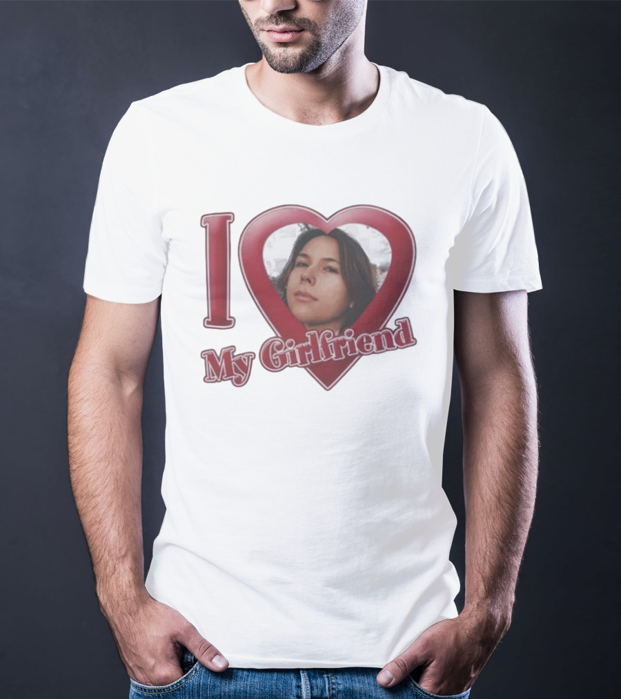 I Heart My Girlfriend Gigi Perez Photo Inside Heart T-Shirt