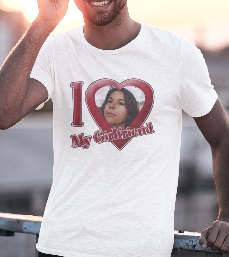I Heart My Girlfriend Gigi Perez Photo Inside Heart T-Shirt