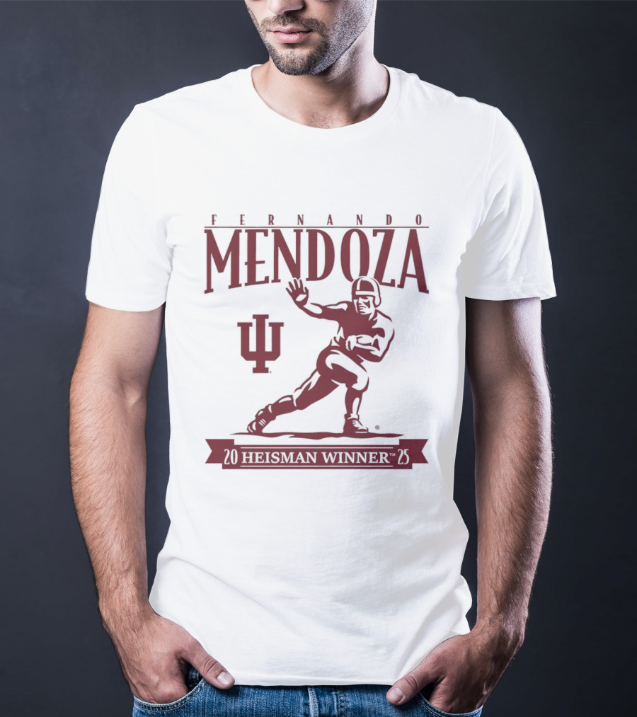 Indiana Football Fernando Mendoza Heisman Winner 2025 T-Shirt