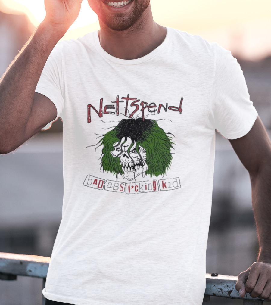 Nettspend Badassfuckingkid Grunge Skull Tour T-Shirt