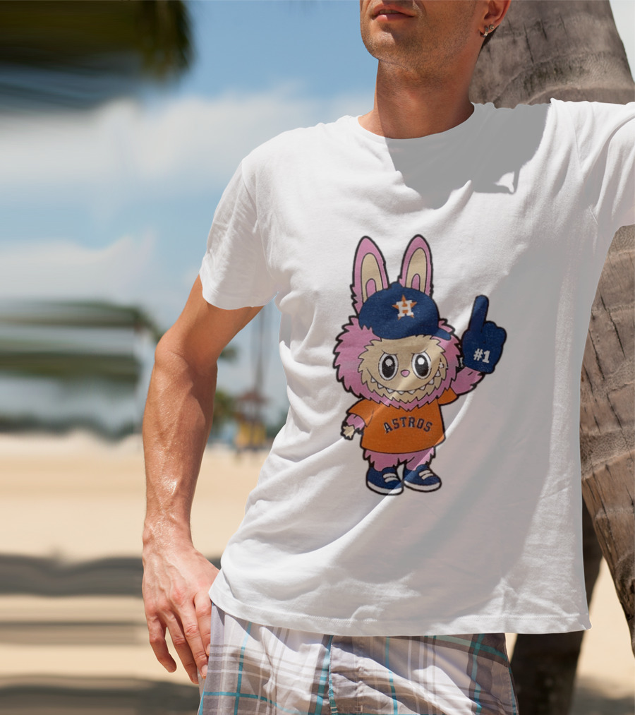 Labubu Astros 2025 Pink Houston MLB Baseball Sports T-Shirt