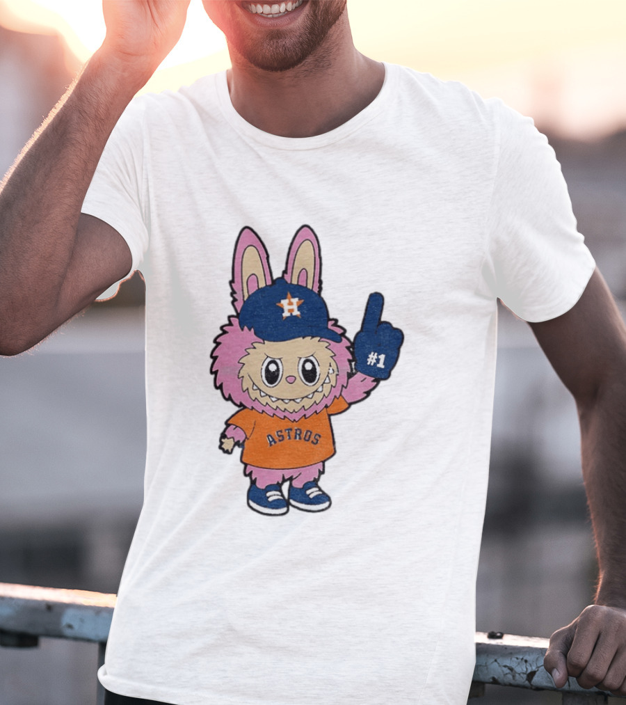 Labubu Astros 2025 Pink Houston MLB Baseball Sports T-Shirt