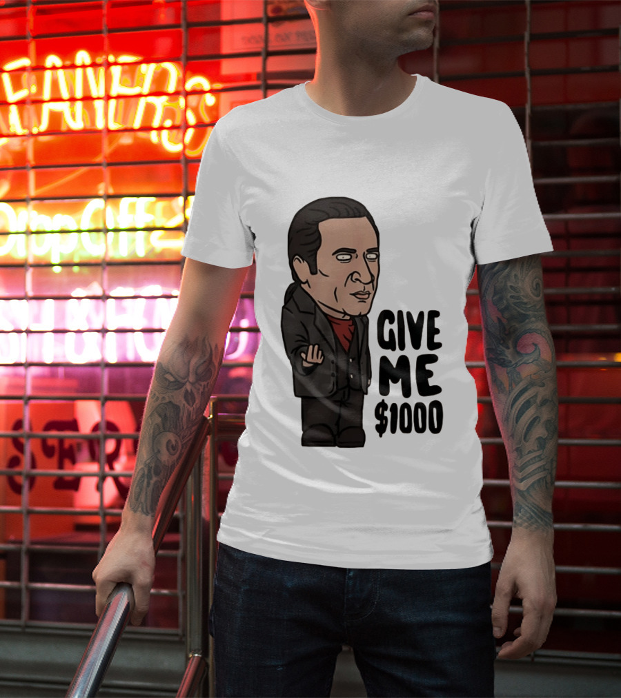 The Sopranos Furio Giunta Cartoon Give Me $1000 T-Shirt
