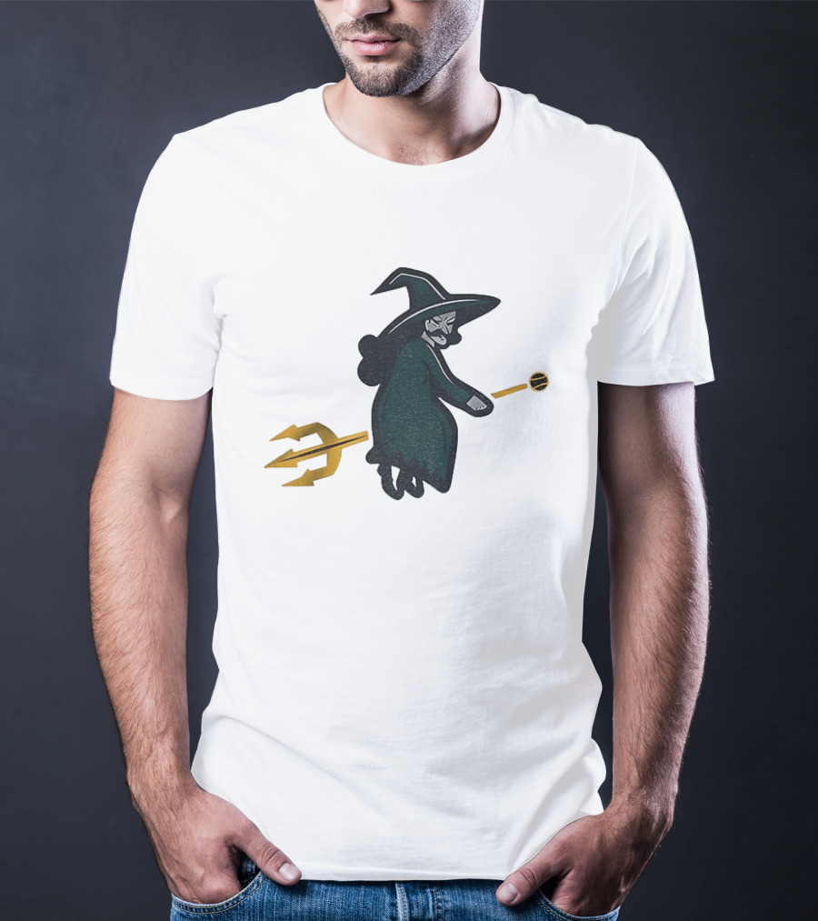 Witches Rally Seattle Mariners MLB Baseball 2025 Cartoon Trident Broomstick T-Shirt