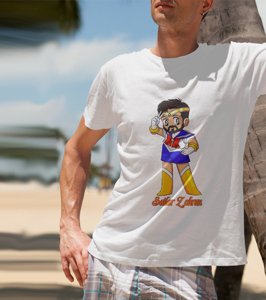 Zohran Mamdani Sailor Moon Sailor Zohran Anime Crossover Meme T-Shirt