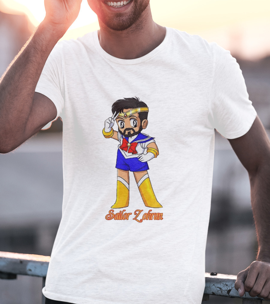 Zohran Mamdani Sailor Moon Sailor Zohran Anime Crossover Meme T-Shirt