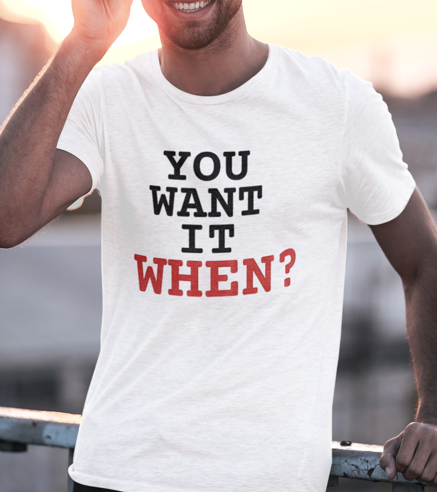 Zootopia Flash The Sloth You Want It When? T-Shirt