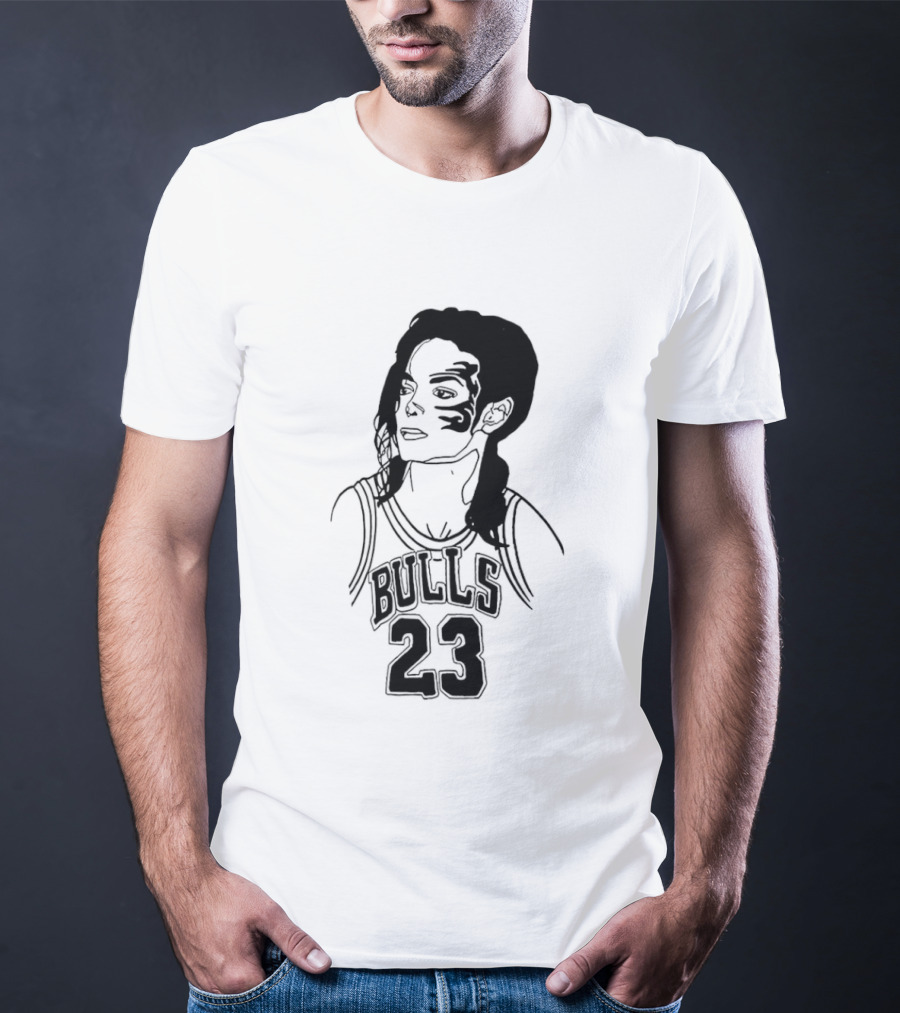 Chicago Bulls 23 Triple Mike Jordan Jackson Tyson Mashup T-Shirt