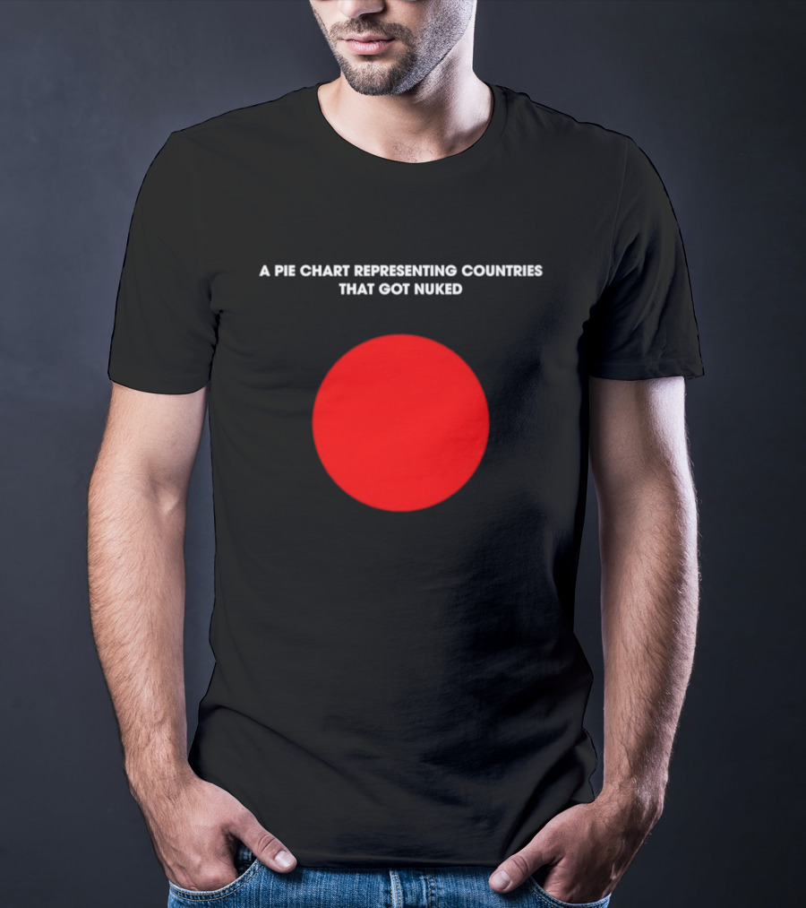 Pie Chart Japan Flag Nuked Countries T-Shirt