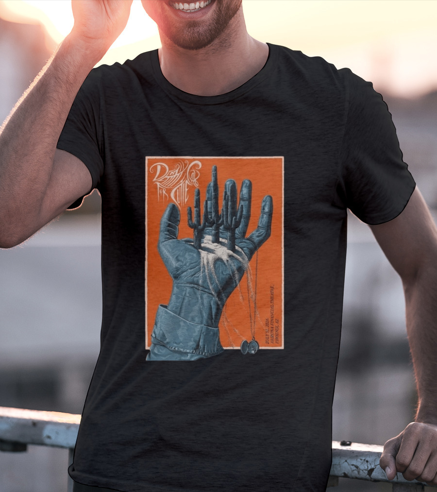 Death Cab For Cutie July 31 2026 Arizona Financial Theatre Phoenix AZ Cactus Hand T-Shirt