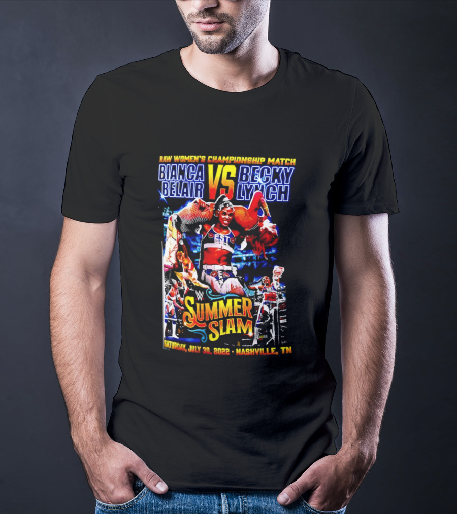 SummerSlam 2022 Bianca Belair Vs Becky Lynch Championship Match T-Shirt