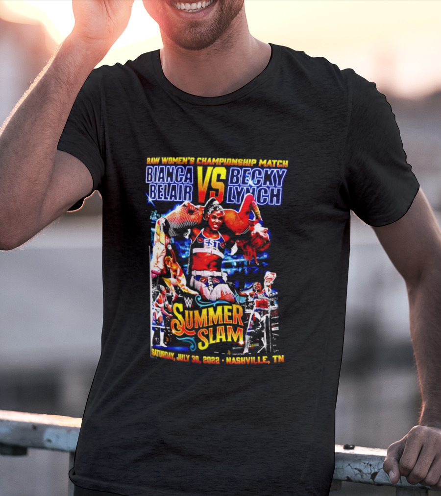 SummerSlam 2022 Bianca Belair Vs Becky Lynch Championship Match T-Shirt