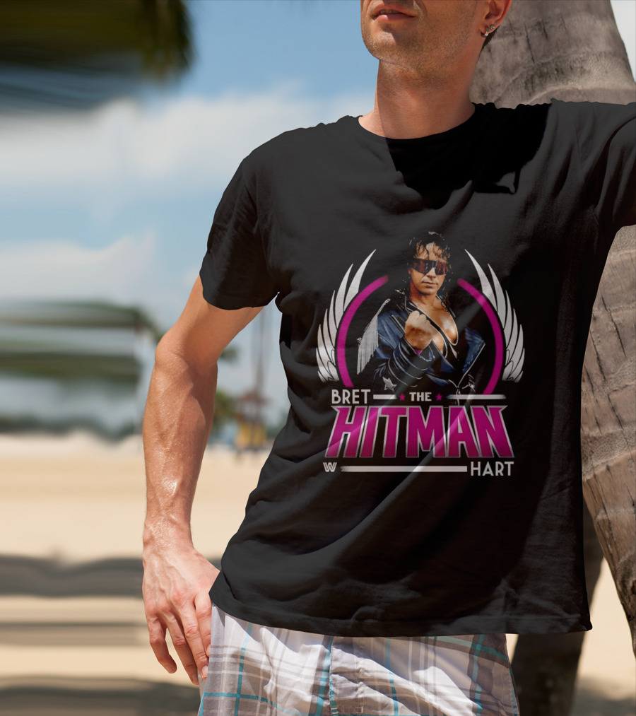 Bret Hart The Hitman Wings WWE T-Shirt