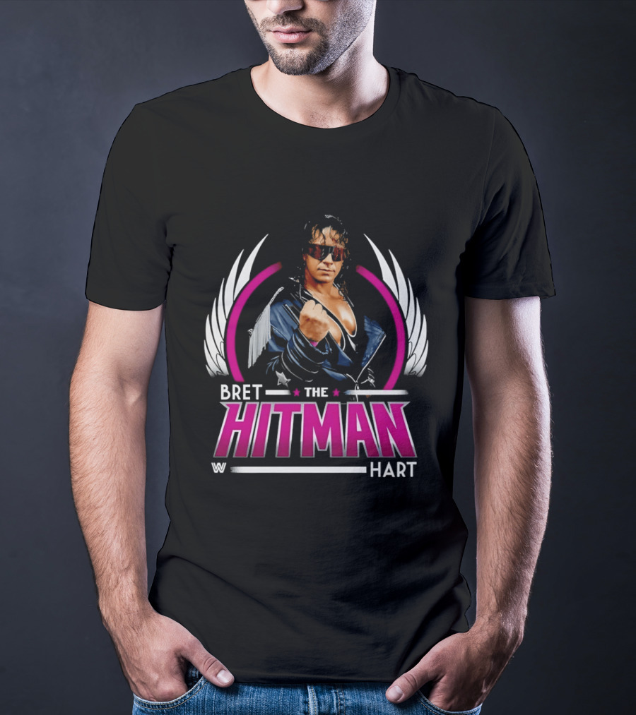 Bret Hart The Hitman Wings WWE T-Shirt