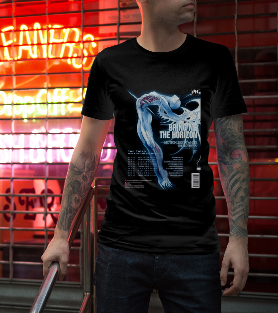 Bring Me The Horizon Motionless In White The Plot In You 2026 North America Tour T-Shirt