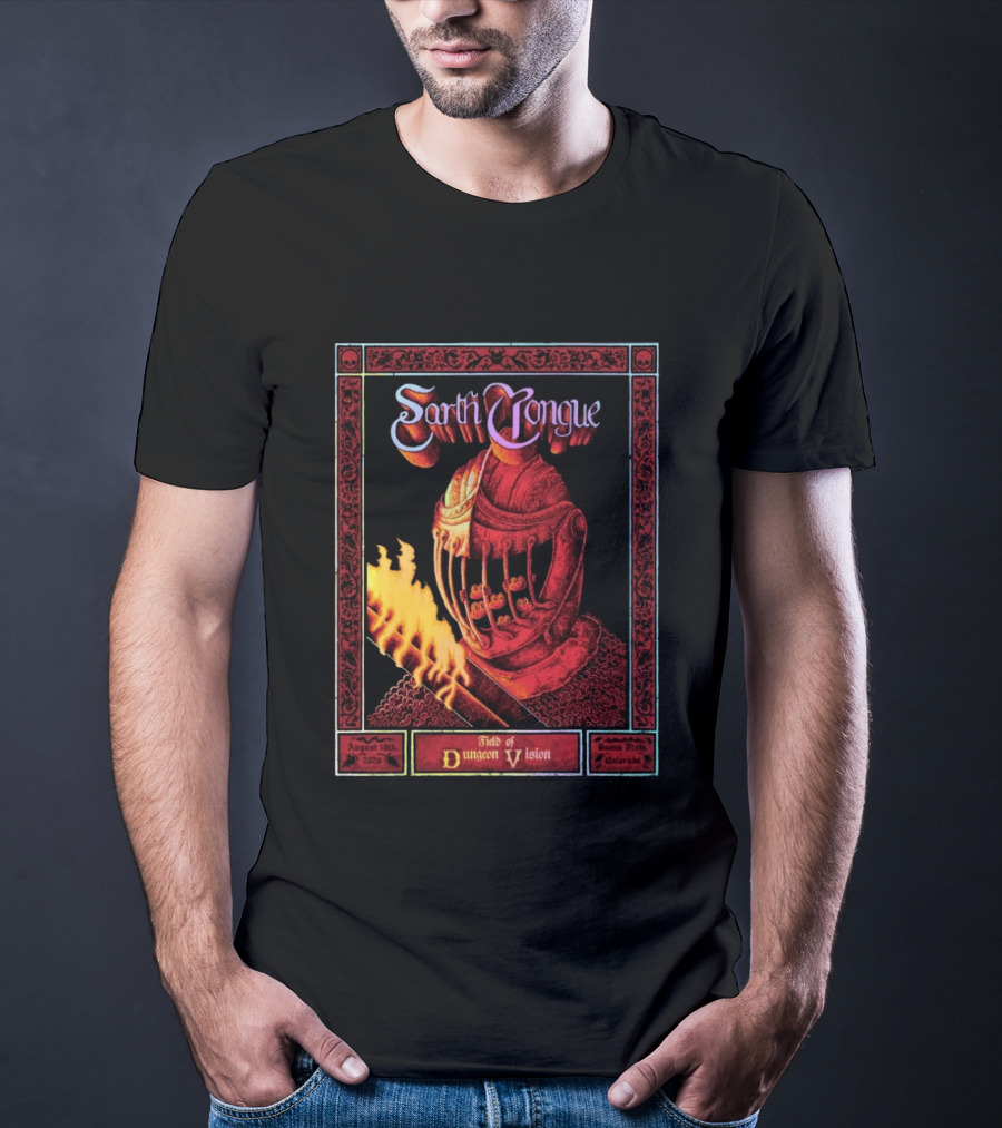 Earth Tongue August 16th 2023 Field Of Dungeon Vision Lyons Colorado T-Shirt