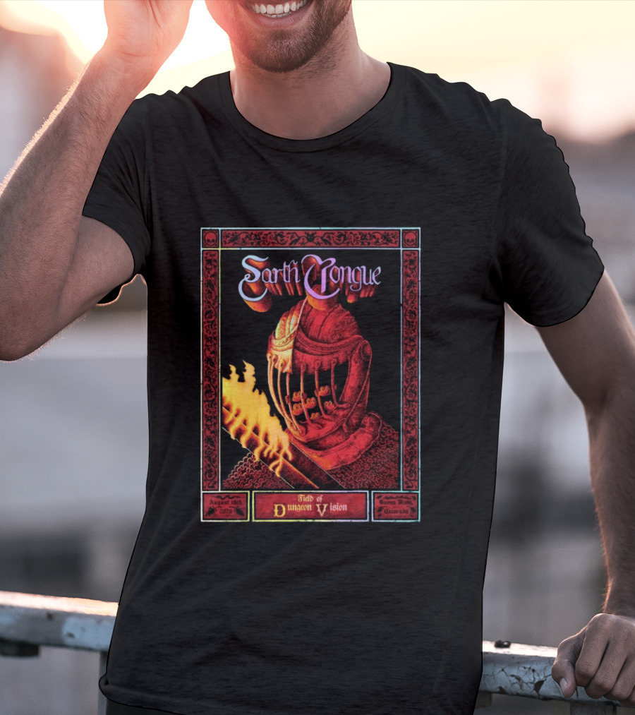 Earth Tongue August 16th 2023 Field Of Dungeon Vision Lyons Colorado T-Shirt