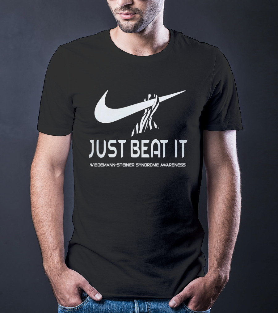 Just Beat It Wiedemann Steiner Syndrome Awareness Nike T-Shirt