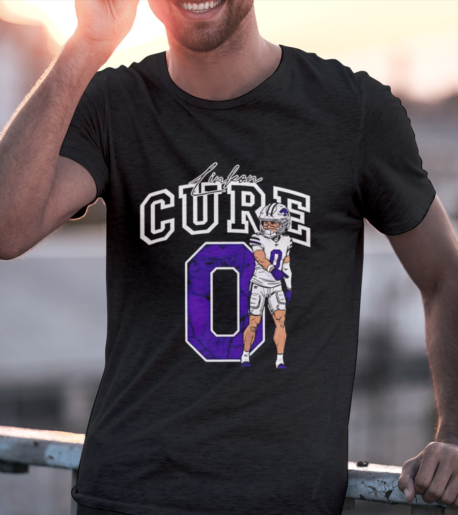Kansas State University Linkon Cure 0 Football Player T-Shirt