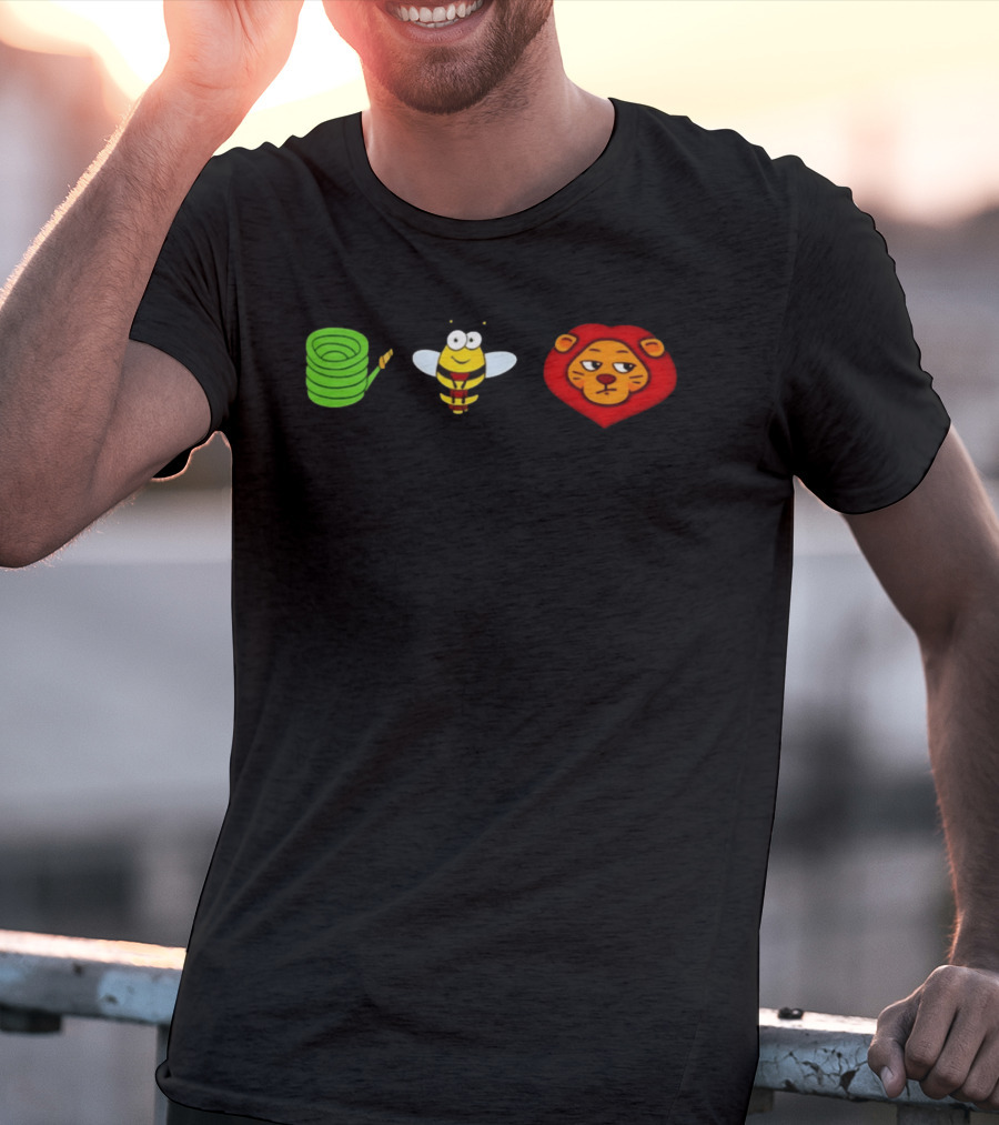 Hose Bee Lion Meme Visual Wordplay Fun T-Shirt