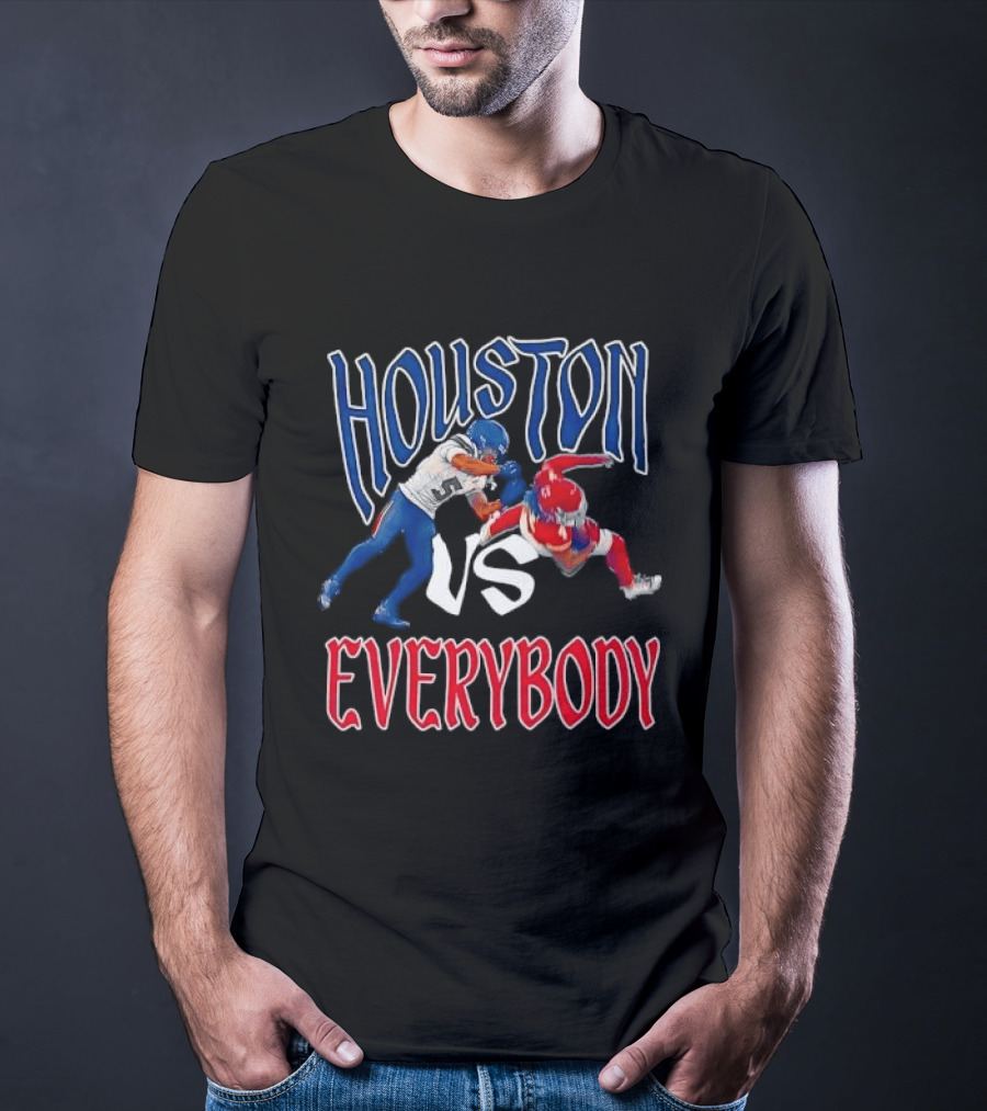 Houston Vs Everybody Football Player Duel T-Shirt