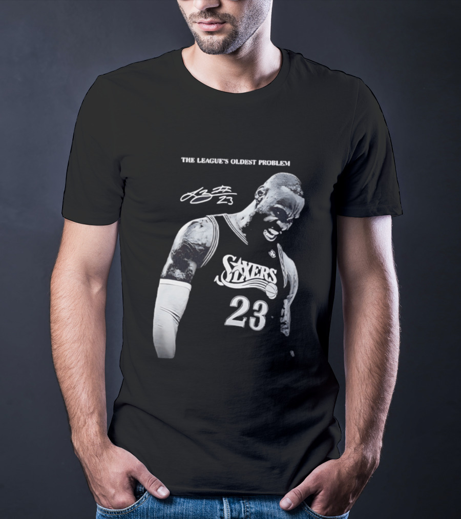 The League's Oldest Problem LeBron James Sixers 23 T-Shirt