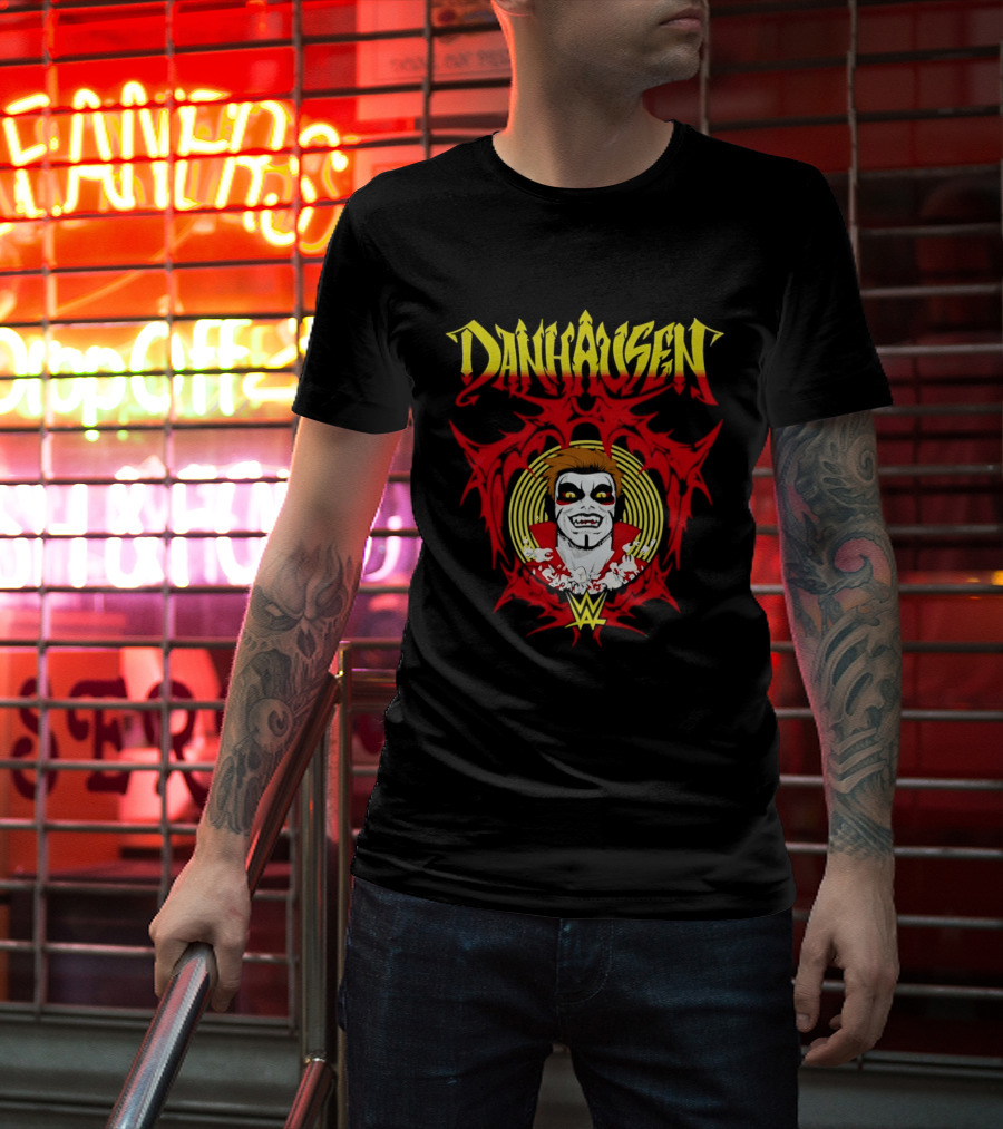 Danhausen WWE Vector Face Paint And Red T-Shirt
