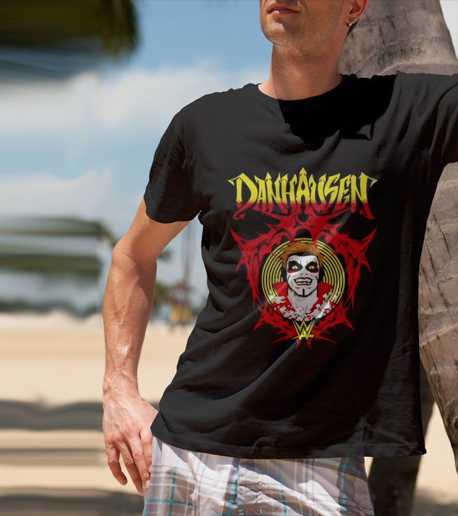 Danhausen WWE Vector Face Paint And Red T-Shirt