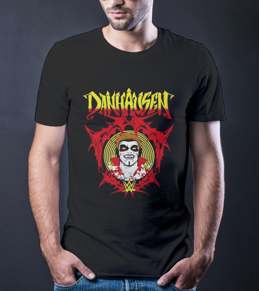 Danhausen WWE Vector Face Paint And Red T-Shirt