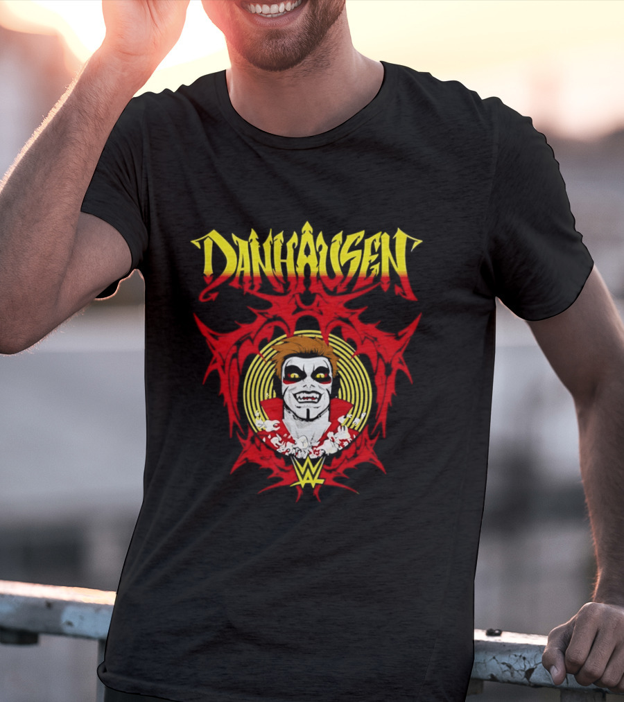 Danhausen WWE Vector Face Paint And Red T-Shirt