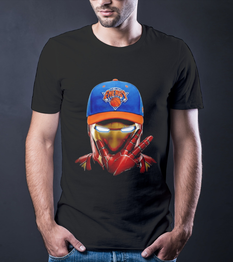 Big Knick Energy Iron Man New York Knicks T-Shirt