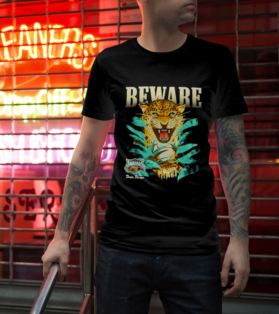 Jacksonville Jaguars Beware Logo Puma Blanca T-Shirt