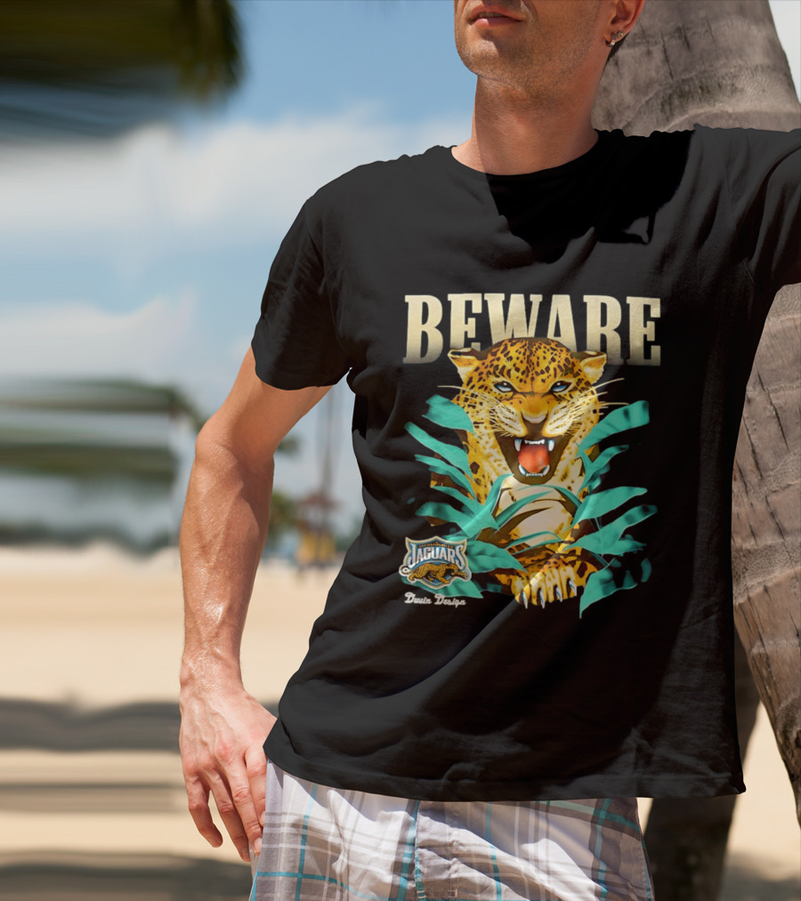 Jacksonville Jaguars Beware Logo Puma Blanca T-Shirt
