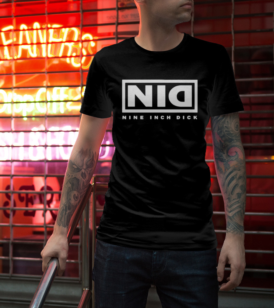 Nine Inch Nails NIN Parody NID Nine Inch Dick T-Shirt